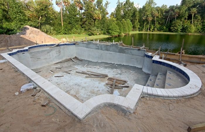 Строительство бетонного бассейна под ключ