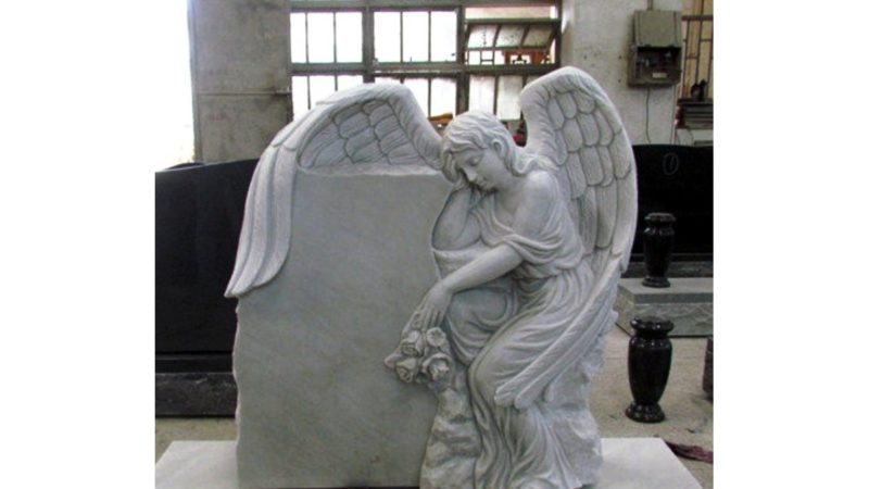 Установка памятника с ангелом